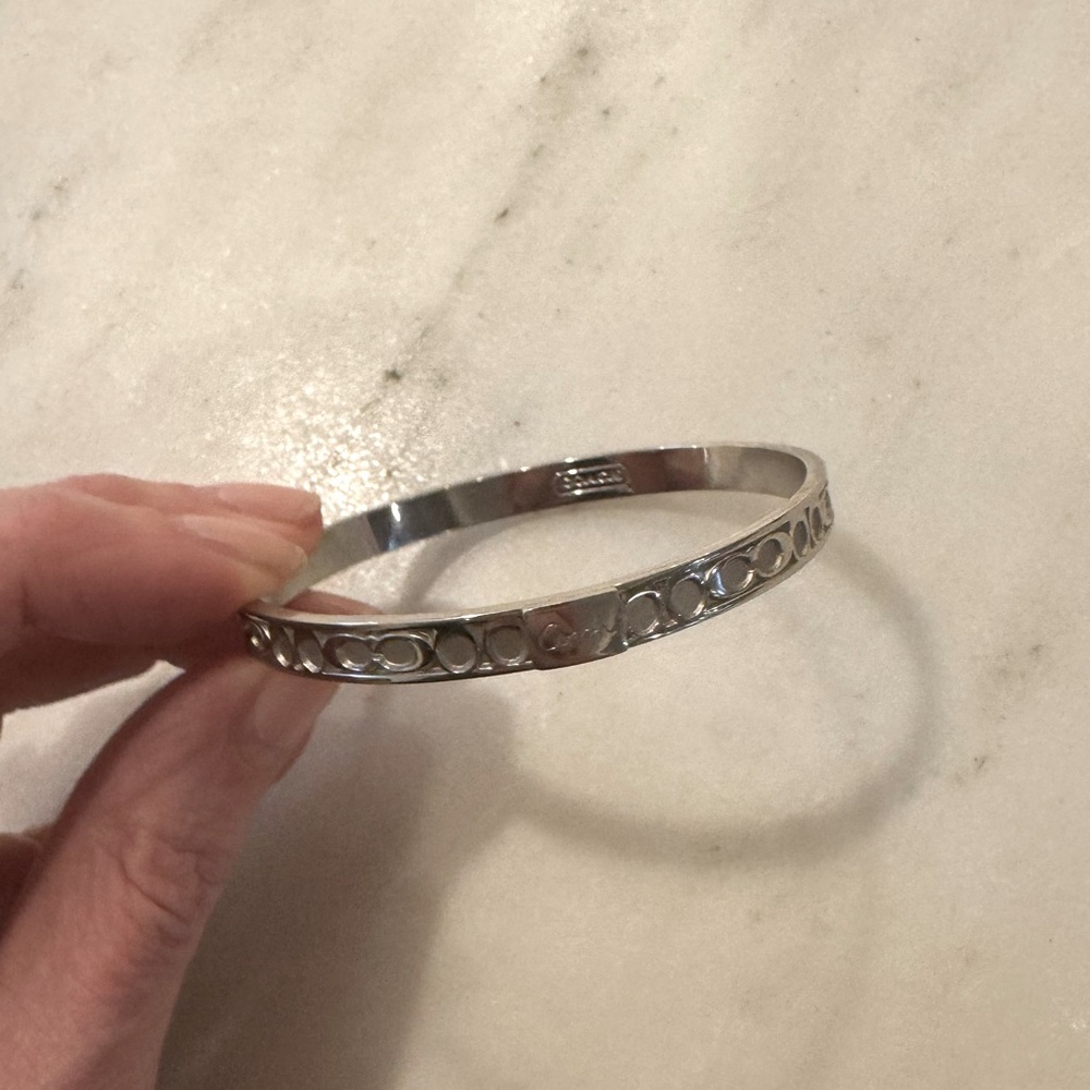 COACH Silver Bangle